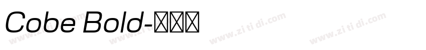 Cobe Bold字体转换